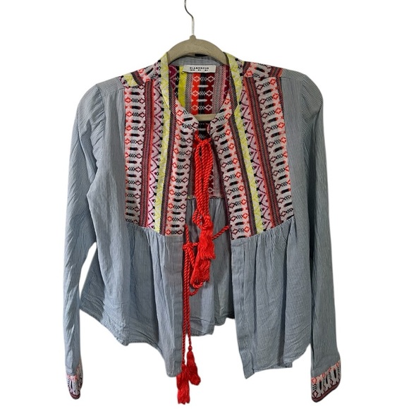 Glamorous Colorful Top Sz 4 - Picture 1 of 9